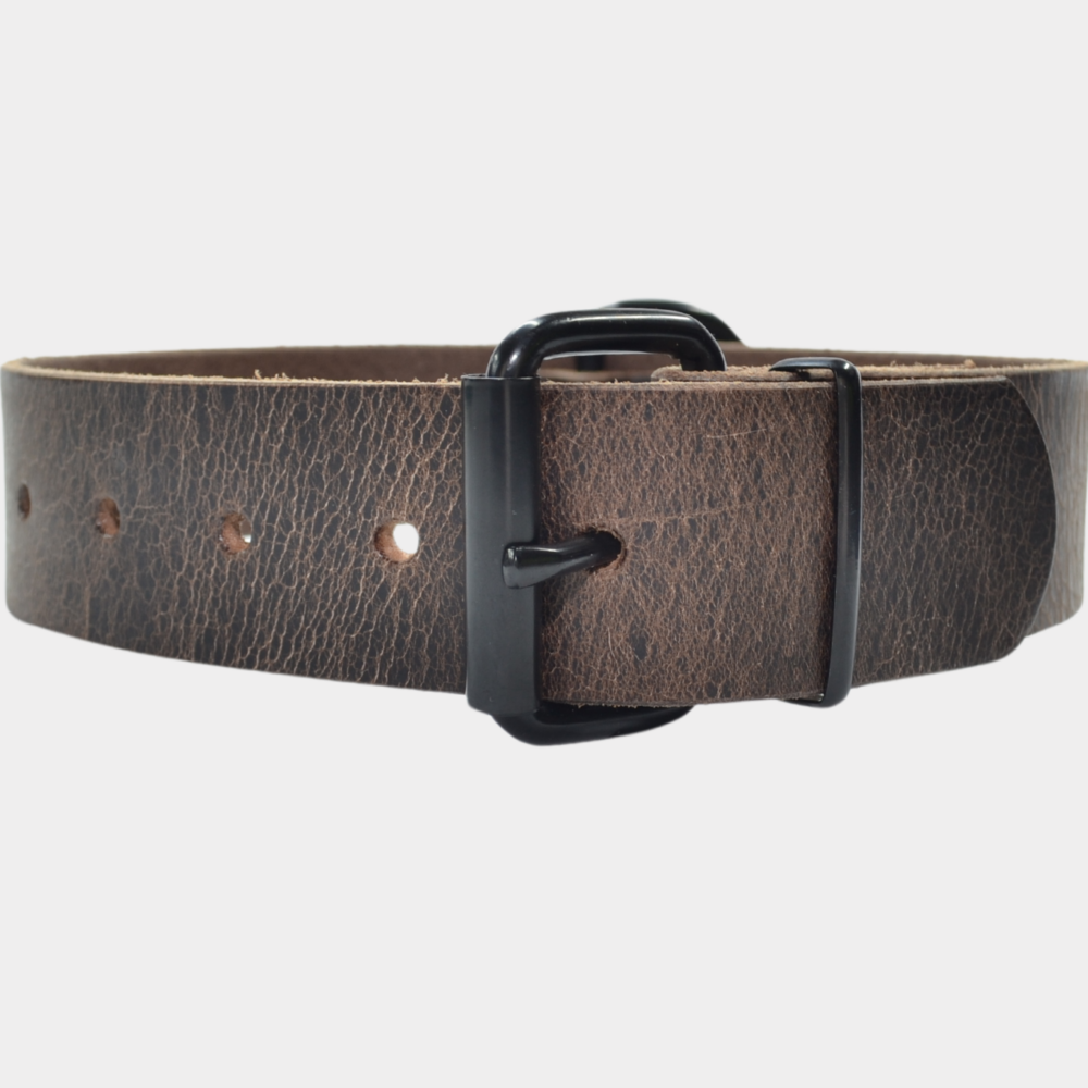 Halsband met matte zwarte toebehoren